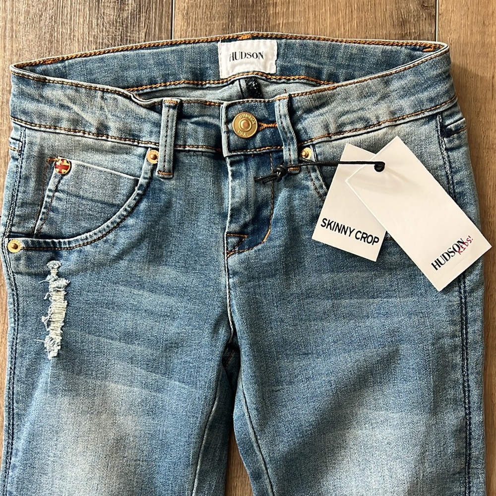 Hudson Kids Skinny Crop Jeans Girls Size 7 NWT - Picture 2 of 3